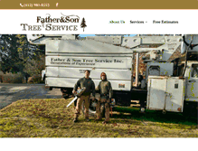 Tablet Screenshot of fatherandsontreeservice.com